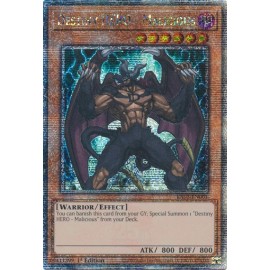 Destiny HERO - Malicious (Quarter Century Secret Rare) - Quarter Century Bonanza