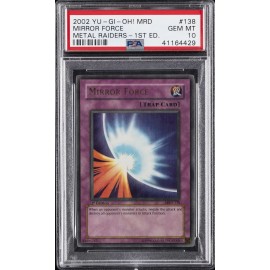 2002 YU-GI-OH! MRD-METAL RAIDERS 1ST EDITION #138 MIRROR FORCE PSA 10